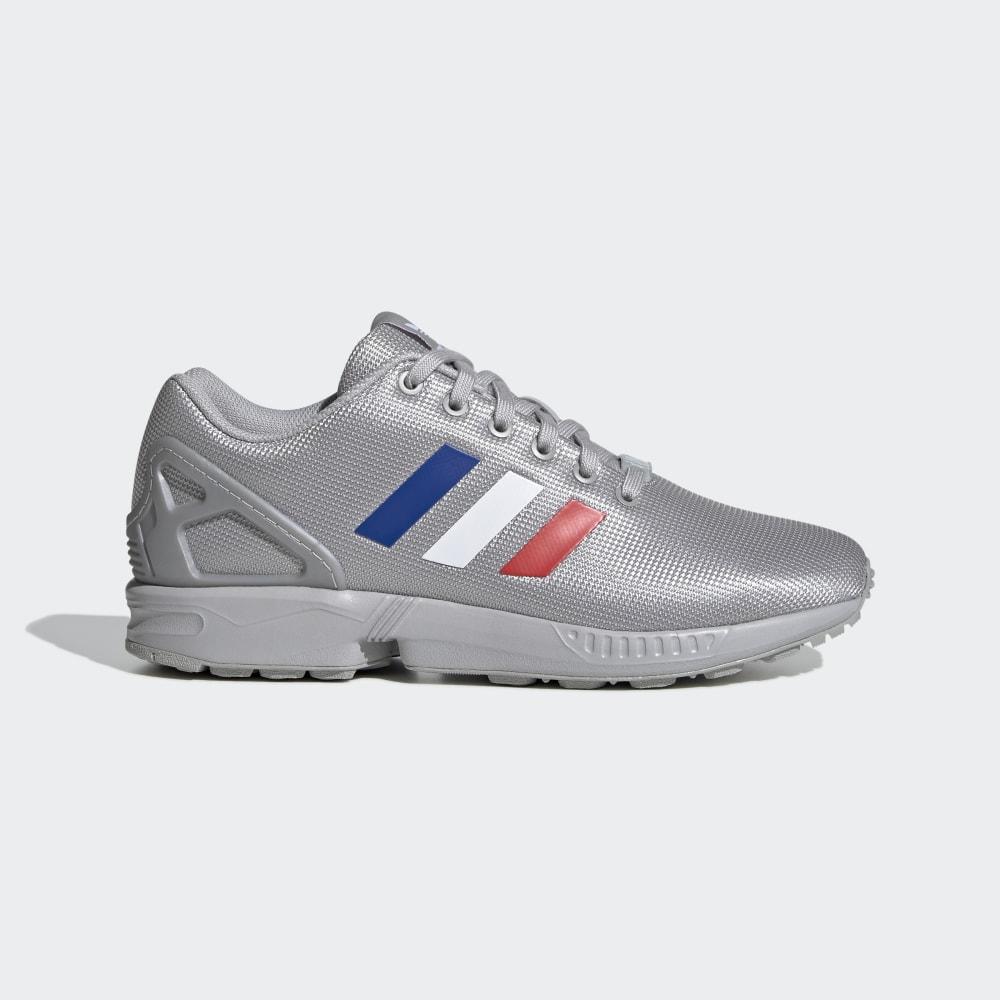 Adidas Men's ZX Flux Originals Shoes Grey/White/Royal Ireland FV7920